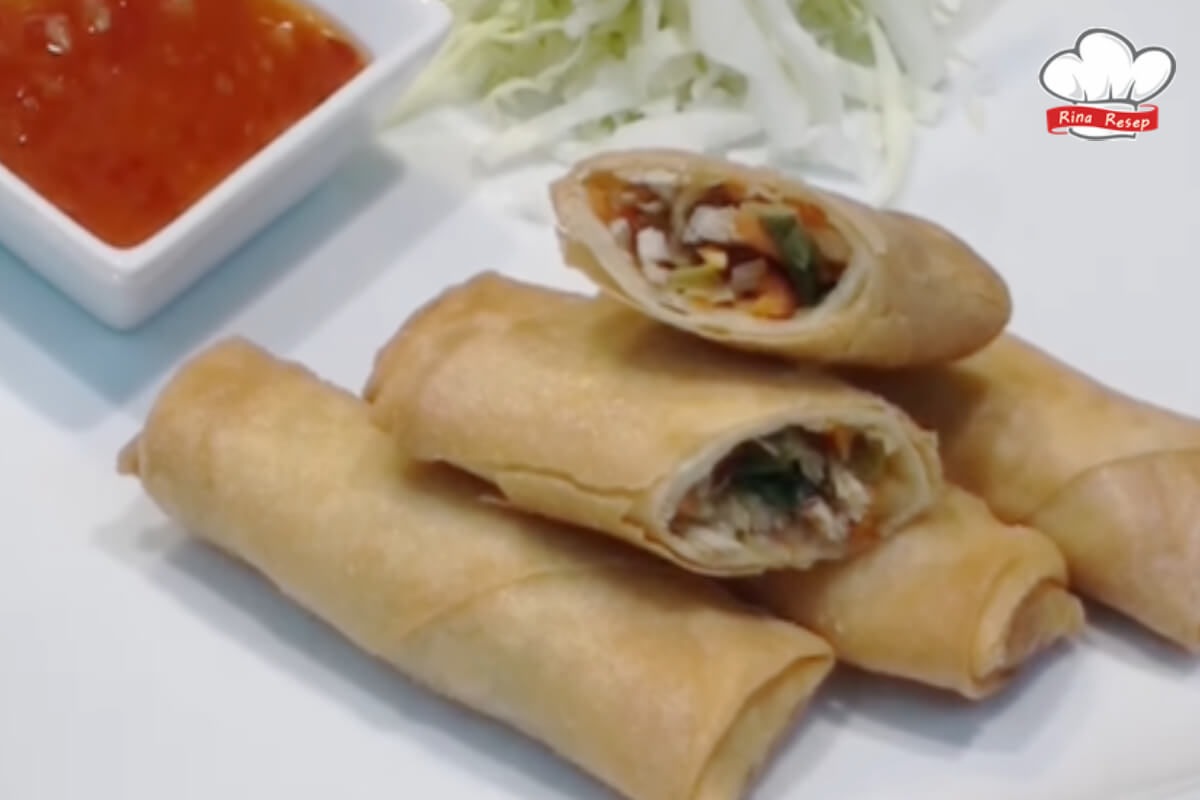 Resep Membuat Spring Roll Ayam Sederhana  Rinaresep.com